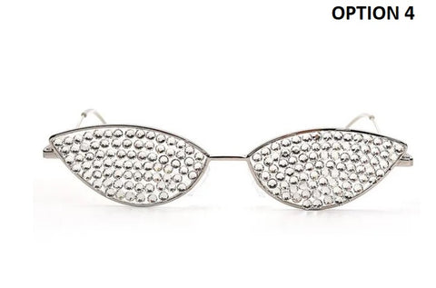 Sexy Luxury Designer Cat Eye Rhinestone Sunglasses CODE: KAR2524