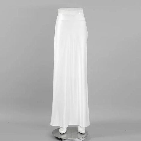 Elegant Summer Fashion Casual High Waist Solid Long Skirt CODE: KAR2534