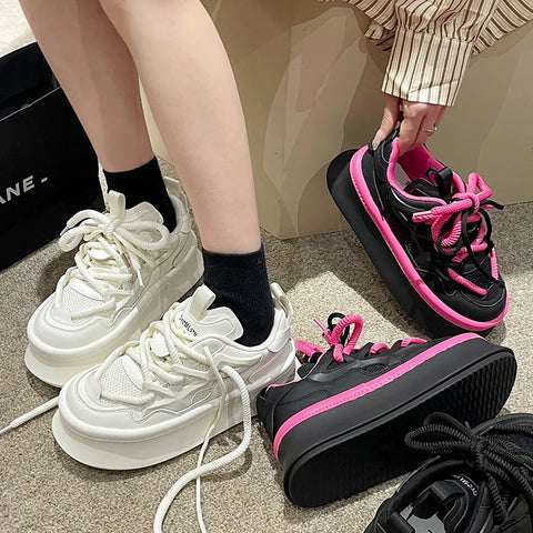 New Autumn Fashion Casual Style Lace Up Vulcanize Shoe CODE: KAR2537