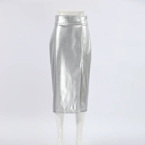 New Fashion Split High Waist Straight Skirt CODE: KAR2542