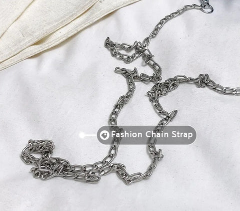 New Fashion Canvas Moon Handle Faux Diamonds Hasp Shoulder Pack Chic Lady Chain Shoulder Bag CODE: KAR2558