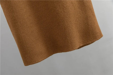 New Knitted Turtleneck Sweater +  Pullover Loose Pants 2 piece Set CODE: KAR2563