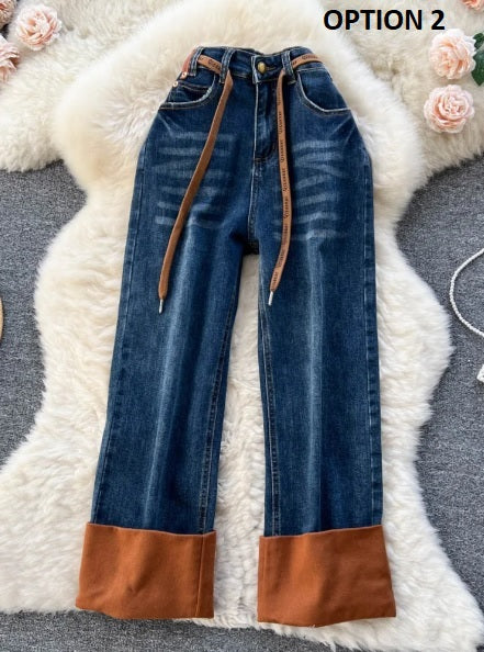 New Autumn High Waist Wide Leg Full Length Pant CODE: KAR2569