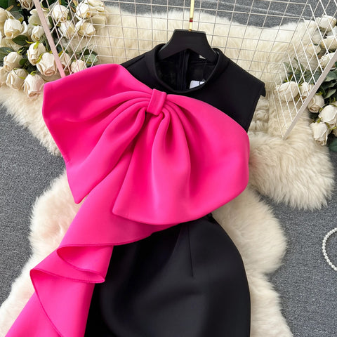 Summer Sexy Fashion Strapless Butterfly Slim Wrap Split Dress CODE: KAR2574