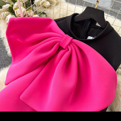 Summer Sexy Fashion Strapless Butterfly Slim Wrap Split Dress CODE: KAR2574
