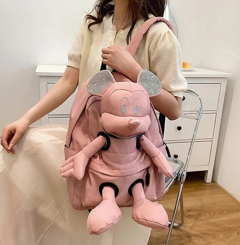 New Fashion Disney Mickey Mouse Doll Backpack Large-capacity Mickey Mouse Bag CODE: KAR2586