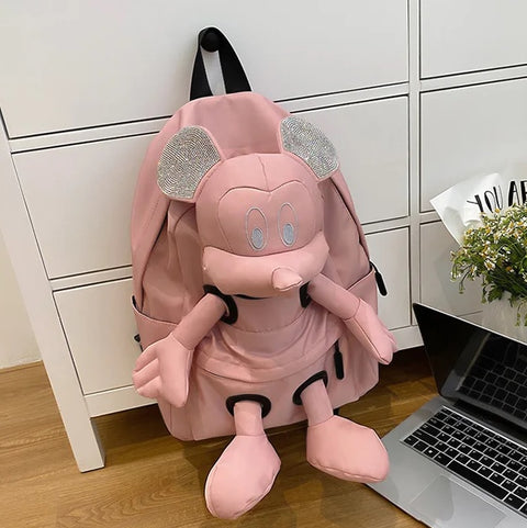 New Fashion Disney Mickey Mouse Doll Backpack Large-capacity Mickey Mouse Bag CODE: KAR2586