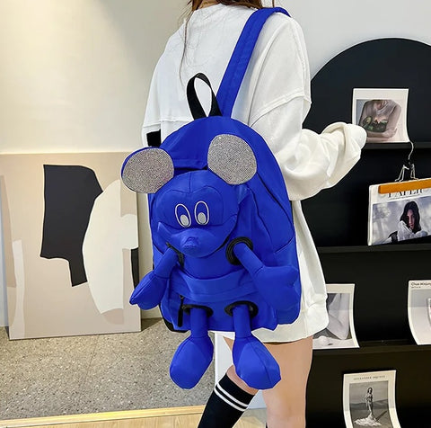 New Fashion Disney Mickey Mouse Doll Backpack Large-capacity Mickey Mouse Bag CODE: KAR2586
