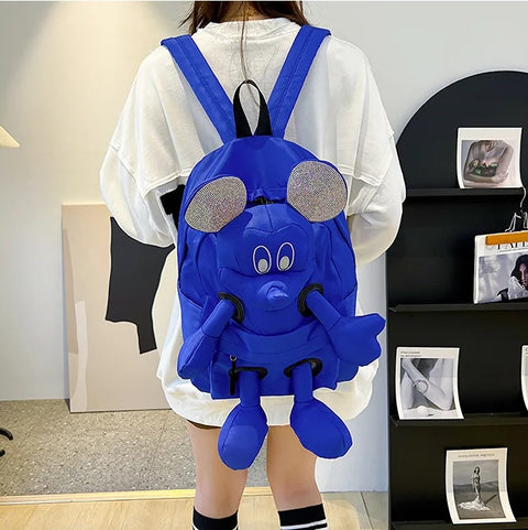 New Fashion Disney Mickey Mouse Doll Backpack Large-capacity Mickey Mouse Bag CODE: KAR2586