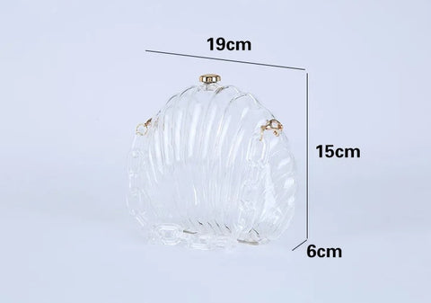 New Transparent Acrylic Designer Pearl strap Shoulder Messenger Clutch Bag CODE: KAR2590