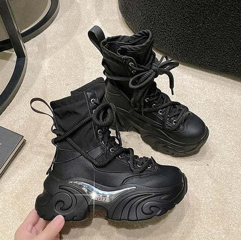 Autumn Chunky High Platform Breathable Sneaker Shoe CODE: KAR2595