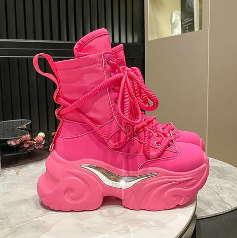 Autumn Chunky High Platform Breathable Sneaker Shoe CODE: KAR2595