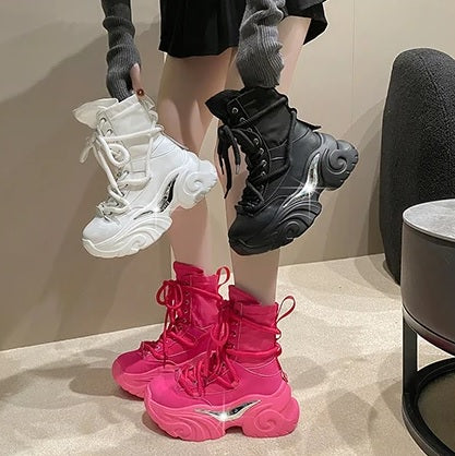 Autumn Chunky High Platform Breathable Sneaker Shoe CODE: KAR2595