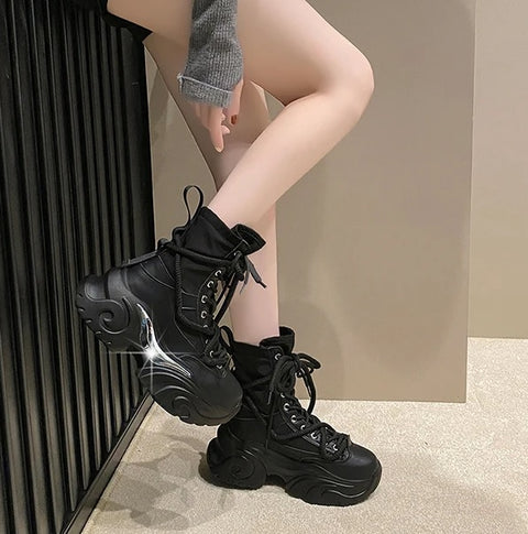 New Chunky High Platform Breathable Sneaker Shoe SIZE: 40 CODE: READY1474
