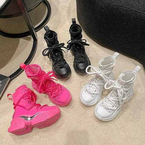 Autumn Chunky High Platform Breathable Sneaker Shoe CODE: KAR2595