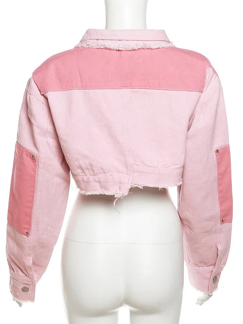 New Autumn Hipster Single Breasted Lapel Long Sleeve Crop Jacket Set CODE: KAR2603