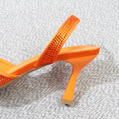 New elegant summer luxury fashion pointed rhinestones stiletto stripper heel CODE: KAR2605