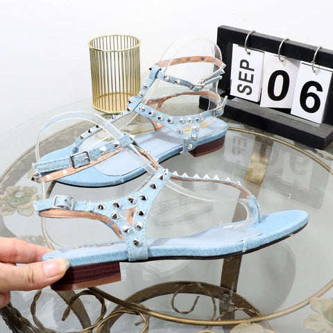 New fashion comfortable Pinch toe rome flat sandal CODE: KAR2606