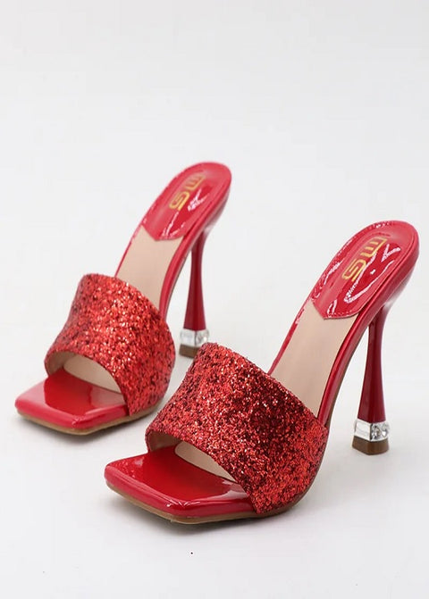 Luxury Glitter Sequins Metallic Rhinestone High Heel CODE: KAR2608