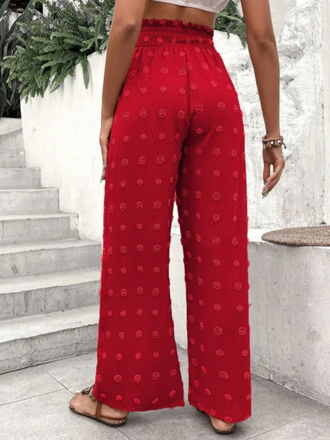 New Autumn Fashion High Waist Casual Wide Leg Chiffon Long Pant CODE: KAR2614