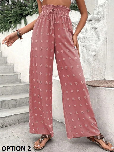 New Autumn Fashion High Waist Casual Wide Leg Chiffon Long Pant CODE: KAR2614