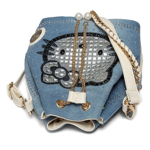 New Fashion Hello Kitty Diamonds Rhinestone Chain Crossbody Handbag CODE: KAR2623