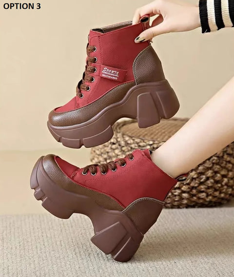 New Thick Bottom Comfortable Mid Calf Shoe CODE: KAR2629