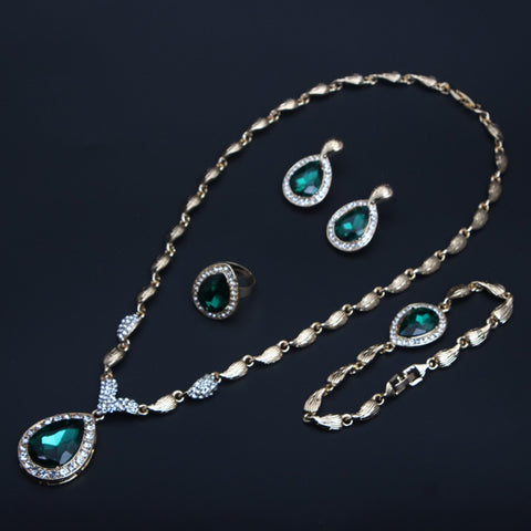New 4-piece Drop jewel clavicle chain necklace CODE: KAR2632