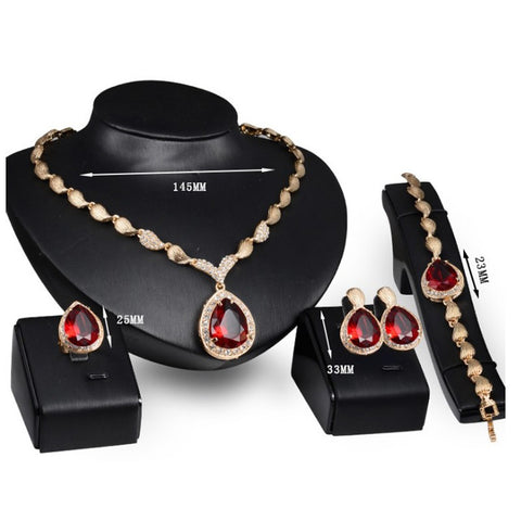 New 4-piece Drop jewel clavicle chain necklace CODE: KAR2632