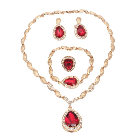 New 4-piece Drop jewel clavicle chain necklace CODE: KAR2632