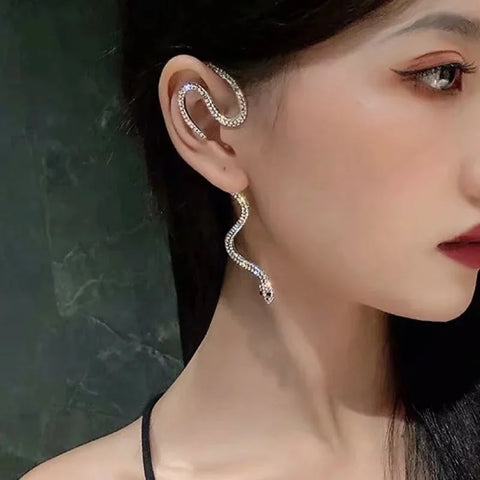 New tide ear bone clip snake design exaggerated earring CODE: KAR2633