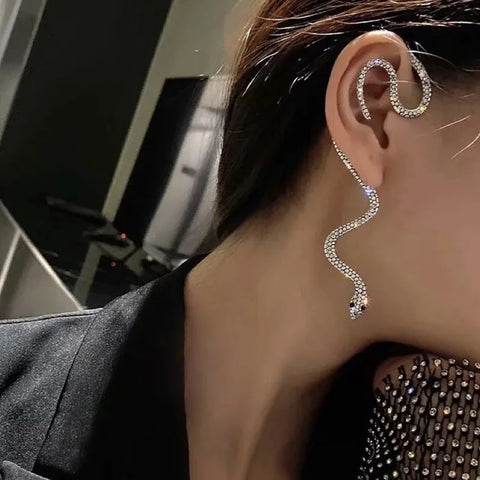 New tide ear bone clip snake design exaggerated earring CODE: KAR2633