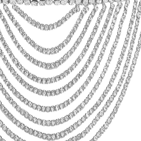 New Multi-layer Crystal Rhinestone Collare Chokers Necklace CODE: KAR2635