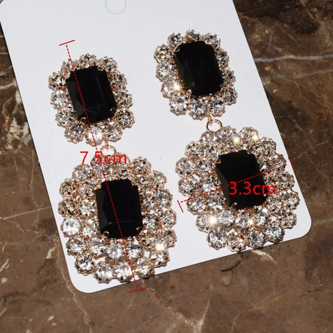 New Fashion Arrival Crystal Big Drop Dangle Earring CODE: KAR2637