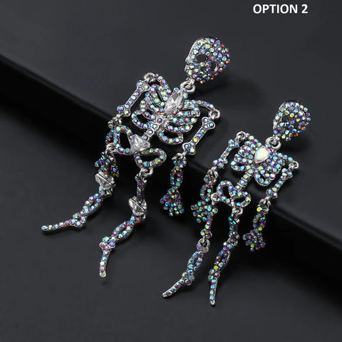 New Luxury Halloween Skull Statement Earring CODE: KAR2638