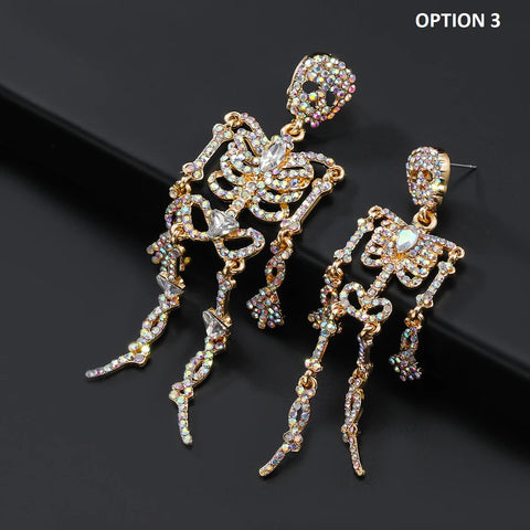New Luxury Halloween Skull Statement Earring CODE: KAR2638