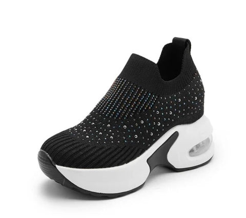 New Mesh Thick Bottom Sneakers Round Head Solid Shoe CODE: READY1503