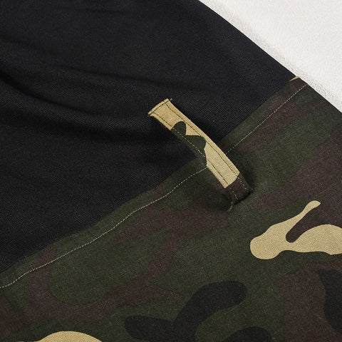 New Fashion Camouflage Patchwork Flared High Elastic Waist Skinny Pant Set CODE: KAR2660