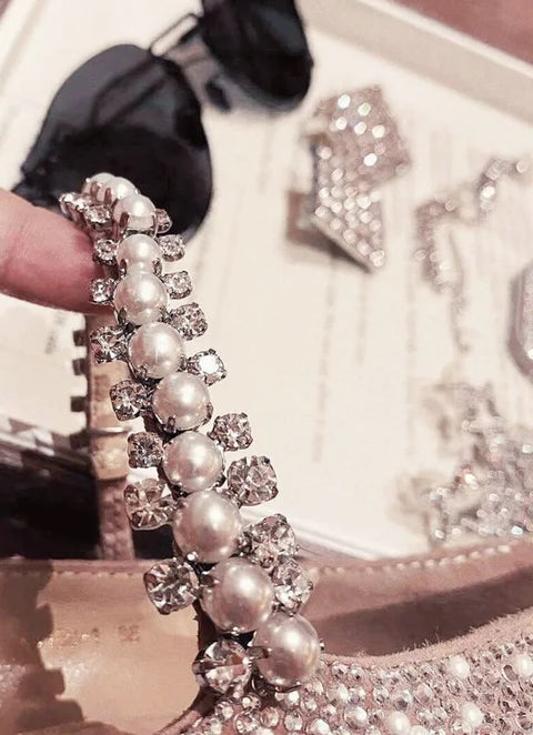 New Luxury Elegant Rhinestone Pumps Pointed Toe High Heel CODE: KAR2661