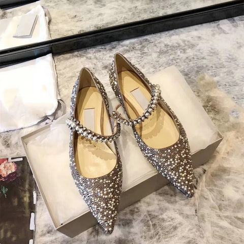 New Luxury Elegant Rhinestone Pumps Pointed Toe High Heel CODE: KAR2661