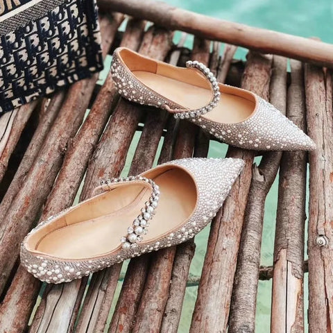 New Luxury Elegant Rhinestone Pumps Pointed Toe High Heel CODE: KAR2661