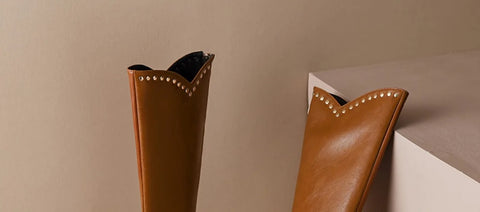 New Fashion Thick Bottom Round Toe High Heel Long Boot CODE: KAR2662