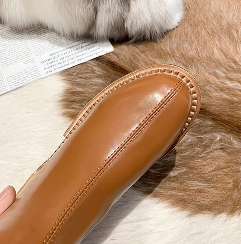 New Fashion Thick Bottom Round Toe High Heel Long Boot CODE: KAR2662