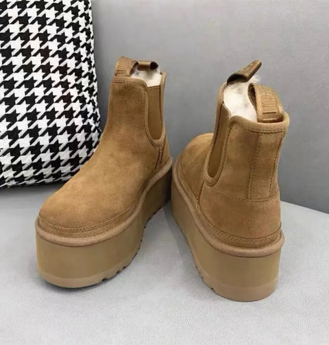 New Plush Warm Slip-On Platform Ankle Boot SIZE: 40 CODE: READY1354