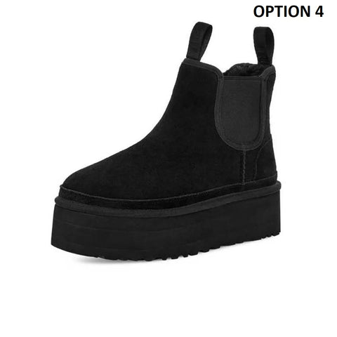 Suede Fur Plush Warm Slip-On Platform Ankle Boot SIZE: 36 CODE: READY1321