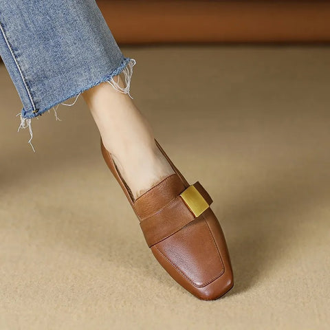 New Autumn Fashion Square Head Thick Heel CODE: KAR2665