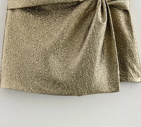 New Elegant Skort Pleated High Waist Knot Mini Skirt CODE: KAR2668