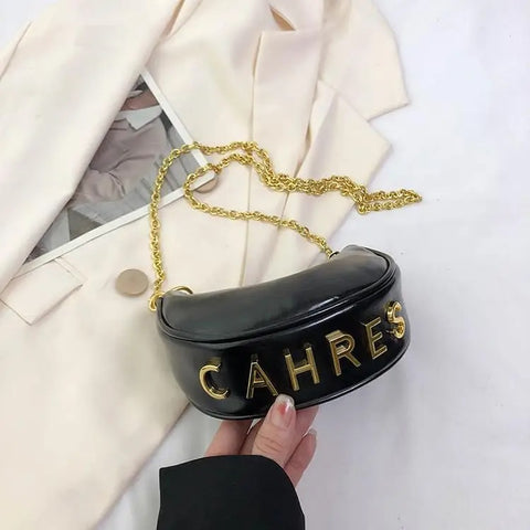 New Summer Fashion Luxury Designer Mini Saddle Chain Crossbody Bag CODE: KAR2669