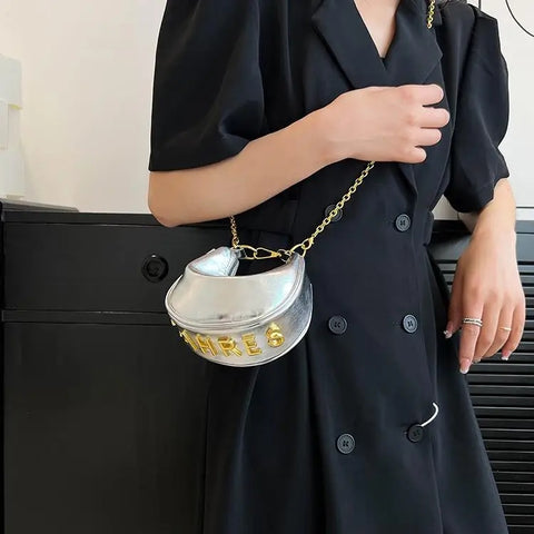 New Summer Fashion Luxury Designer Mini Saddle Chain Crossbody Bag CODE: KAR2669