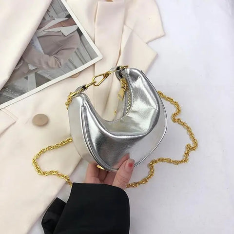 New Summer Fashion Luxury Designer Mini Saddle Chain Crossbody Bag CODE: KAR2669